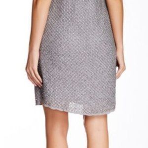 Joie $698 C41-3566F Gray Peri F Silk Beaded Cocktail Dress Women's